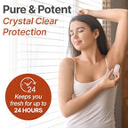 Thai Crystal Deodorant by Verve CULTURE, Alum Stone Crystal Deodorant Roll On, Crystal Mineral Deodorant Stick, All Natural Deodorant for Women and Men, Set of 2