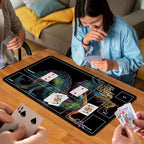 for MTG Game Playmat, for Magic TCG Rubber Play mat,Tabletop Card Playmats with Smooth Surface,Trading Card Inked Game Mat with Zones,Battle Game,Colorful Dragon