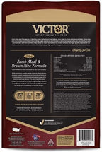 Victor Super Premium Dog Food – Lamb Meal & Brown Rice Formula - Dry Dog Food for All Normally Active Dogs of All Life Stages – Ideal for Dogs with Meat Protein Allergies, 5 lb