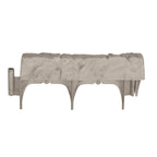 Suncast Interlocking Border Edging - Stone -Like Poly Construction for Garden, Lawn, and Landscape Edging - Water Resistant Border for Containing Trees, Flower Beds and Walkways - Light Taupe, 20