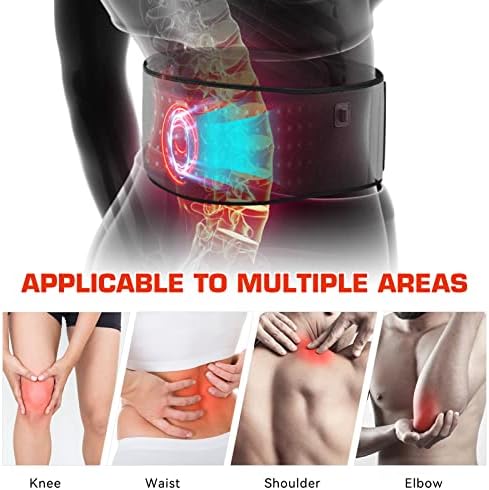 Red Light Therapy Belt for Body Infrared Light Therapy Devices Near Infrared Wrap Pad Timer Remote Control for Back Waist Muscle
