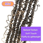 Boho Crochet Passion Twist Hair Pre looped, 10 Inch Goddess Passion Twist Crochet Hair with Curly Ends 8 Packs Ombre Honey Blonde Pre-twisted Bohemian Crochet Braids (8 PCS/88 STRANDS, T27)