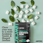 JAWCKO Ultra-tough Jawline Chewing Gum | Get a Stronger, Squarer Jawline | Mighty Mint Jaw Training Hard Gum | Chisel, Sculpt, Tone your Jaw | 15X Hardness | Facial Fitness Mewing Gum | 40 Pieces/Pack