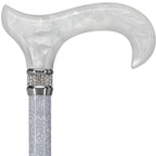 Graceful Lace Designer Adjustable Cane w/Rhinestone Collar