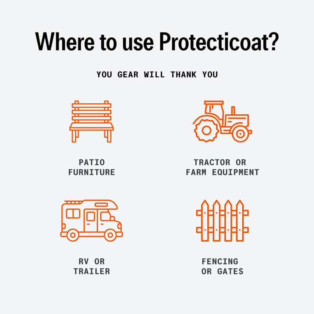 Protecticoat Oxidation Remover & Plastic Restorer – Max UV Protection, 1‑Year Warranty – Protective Coating for Metal, Plastics, Fiberglass & Single Stage Paint (14oz Spray Can)