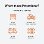 Protecticoat Oxidation Remover & Plastic Restorer – Max UV Protection, 1‑Year Warranty – Protective Coating for Metal, Plastics, Fiberglass & Single Stage Paint (14oz Spray Can)