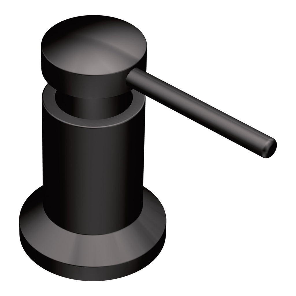 Moen Modern Deck Mounted Lotion or Kitchen Soap Dispenser Pump, Matte Black, 3942BL