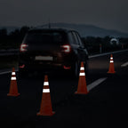 RoadHero 28 Inch 2 Pack Collapsible Traffic Safety Cones with Bag,Orange