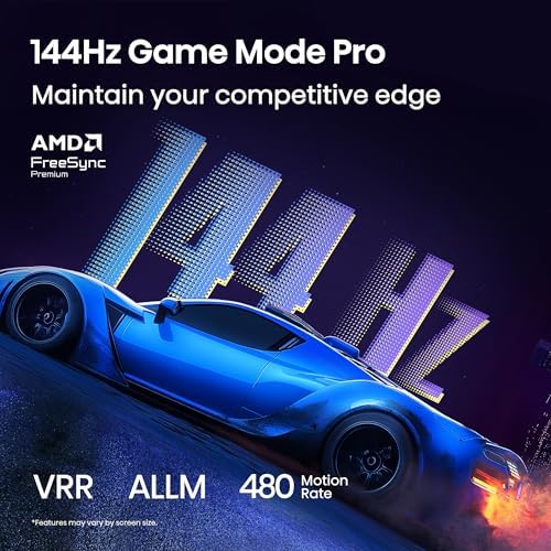 Hisense 75" Class QD7 Series Mini-LED 4K UHD Smart Fire TV (75QD7QF, 2025 Model) - QLED, Native 144hz, HDR10+, Dolby Vision, Dolby Atmos, Game Mode Pro, ALLM, Alexa Built in with Voice Remote, Black