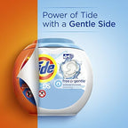 Tide Pods Liquid Detergent Pacs, Free & Gentle, 42 Count (Pack of 4) (Packaging May Vary)