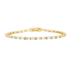 PAVOI Tennis Bracelet for Women, 14K Gold Plated, Yellow Gold, Diamond