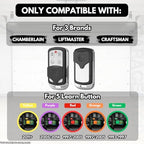 Garage Stop 2X for 893LM 893Max Chamberlain Craftsman Liftmaster Garage Door Opener Remote, 1993 to Present Garage Clicker, Universal Garage Door Remote Keychain