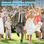 BOMOCO Bubble Gun, 125 Holes Bubble Machine Bubbles for Kids Age 3-12, Bubble Blaster Gun with Bubble Solution Summer Outdoor Bubble Toys Birthday Wedding Party Favors Bubble Maker Blower,Blue