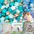 GOGOSO Ball Pit Balls for Toddler, Baby Plastic Playballs Kids Soft Pastel Pelotas Non-Toxic BPA-Free,Pearl Green+Brown White,100 Balls