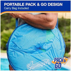 SwimWays Spring Float Premium Papasan Pool Lounger, Inflatable Pool Floats Adult with Fast Inflation for Ages 15 & Up