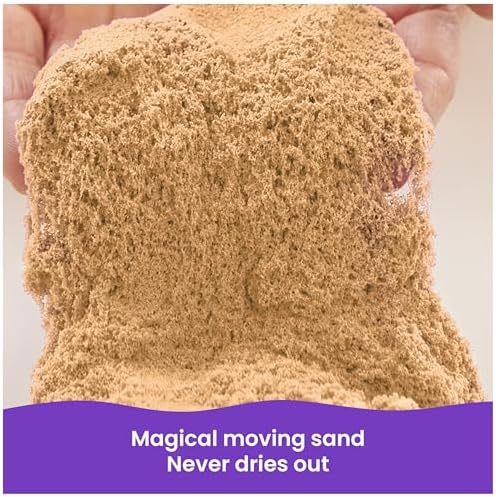 Kinetic Sand, 5.5lbs (2.5kg) Natural Brown Play Sand, Bulk Box for Arts and Crafts, Sandbox (Packaging May Vary), Moldable Sensory Toys, Ages 3 and up