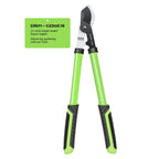 DRM-GDNER 23" SK5 Dual-Blade Loppers Cuts 2" Dry/Wet Branches - Triangular Steel Tube & SecureLock, Heavy Duty Tree Trimmers Green/Black