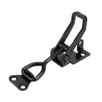 E-TING 4Pack Heavy Duty Toggle Clamp Latch 300Kg 661Lbs Holding Capacity 4003 Pull Latch Clamps Black Adjustable Quick Release Hasp Clamps for Smoker Cabinet Boxes Case Trunk Jig Metal Catch Set