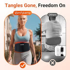 Comfytemp 5000mAh Portable Red Light Therapy Belt for Body, FSA HSA Eligible Near Infrared Light Therapy Wrap, 13W Cordless Flexible Light Wrap for Waist Belly Lower Back Joint Muscle Pain Relief