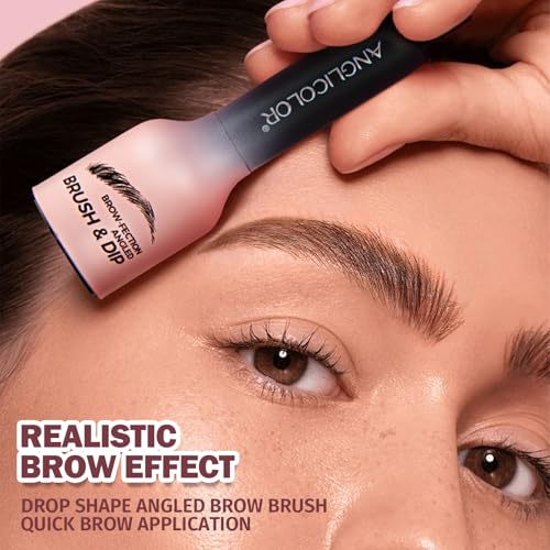 Upgraded Liquid Microblading Eyebrow Pen,Teardrop Angled Micro Eyebrow Brush To Microblading Eyebrow,Hair-Like Strokes,Natural Easy To Color Long Lasting Quick Drying (#02Taupe)