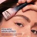 Upgraded Liquid Microblading Eyebrow Pen,Teardrop Angled Micro Eyebrow Brush To Microblading Eyebrow,Hair-Like Strokes,Natural Easy To Color Long Lasting Quick Drying (#02Taupe)