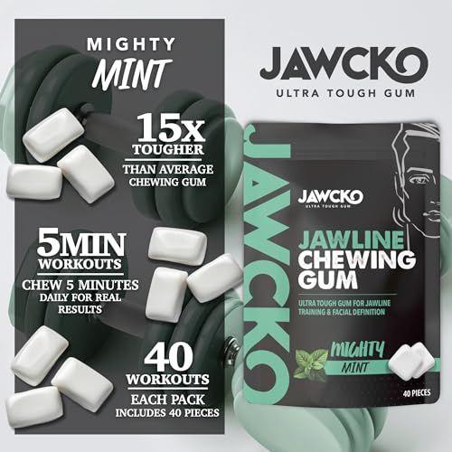 JAWCKO Ultra-Tough Chewing Gum – Mighty Mint, 15X Pack