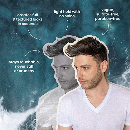 Billy Jealousy Sea Salt Spray, Texturizing and Volumizing Hair Spray for All Hair Types and Beard Lengths