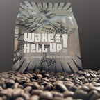 Wake The Hell Up! 12oz Ultra-Caffeinated Ground Coffee, Low Acid, Medium-Dark Roast