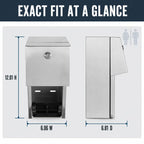 Stylever Commercial Toilet Paper Dispenser - Double Roll Holder