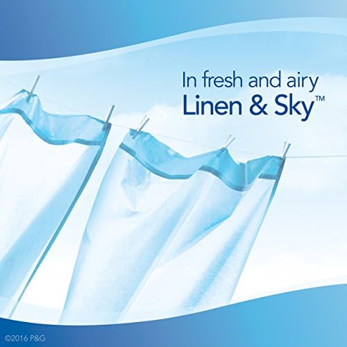 Febreze Scented Air Freshener Candle, Linen and Sky, Home Fragrance, Odor Eliminator for Strong Odors, 6.3 Oz (4 Count)