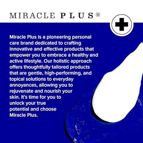 Miracle Plus Magnesium Cream For Leg Relief | Magnesium Lotion Calming Leg Cream Herbal Moisturizer Topical Body Butter Soothes + Calms Sensations, Itching, & Shaking, 8 Oz