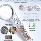 Filtered Shower Head with Handheld - High Pressure ShowerHead with Filters for Hard Water - Reduces Dry Itchy Skin, Easy Instal, 4 Modes, Water Saving, Durable, Detachable anti blocking