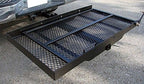 New Mobility Carrier Ramp Hitch Mounted 46.2 x 26.8 x 38.7 500 lbs for Wheelchair Electric Scooter Medical Disability with Rack Ramp Capacity Steel w/3" Rail Fit 2" Hitch Receiver SUV Truck Van Car