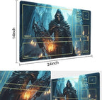 MTG Playmat - Non-Slip Backing Printing, Ideal for Card Game Enthusiasts TCG Playmat (Demon Skeleton-Deck)
