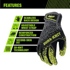 AWP Dura-Knit��� Work Gloves, Advanced 3D-Knit, Performance Grip, Durable, Touchscreen, Large, Black/Green