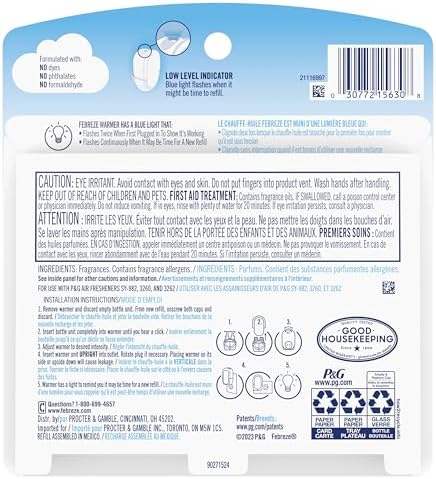 Febreze Plug In Air Freshener, Odor-Fighting Scented Oil Refill, Tropical Blend Scent, 2 Refill