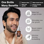 Soulflower Rosemary Redensyl Hair Growth Serum | 3% Redensyl, 4% Anagain, Melanogray, Caffeine, Biotin, Keratin, Tea Tree, Chia Seeds, Rice Water | Men, Women | 30 ml (Pack of 1)