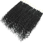 Goddess Box Braids Crochet Hair for Black Women 18 Inch 8 Packs Boho Crochet Braids Bohemian Knotless Box Braids Short Goddess Braids Crochet Hair(18 Inch (Pack Of 8),1B)