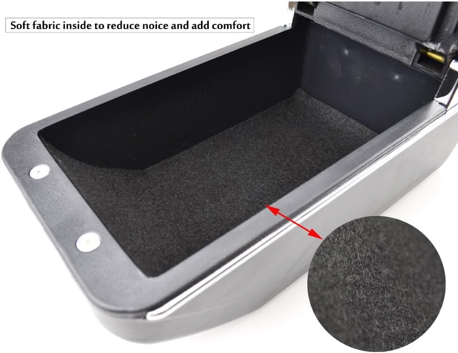 OQHAIR Armrest Box Car Center Console Storage Box Armrest Cup Holder Ash Tray For Holden Trax Tracker 2013 2014 2015 2016 2017