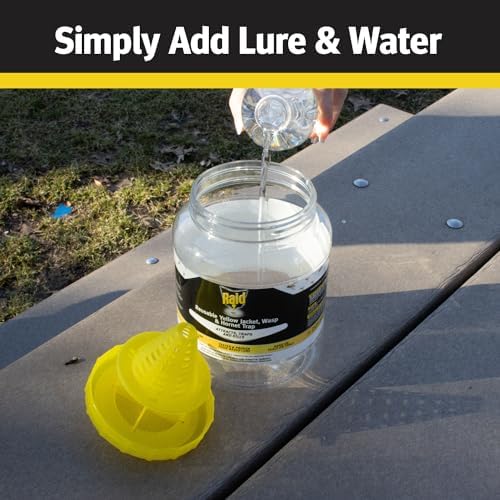 Raid Reusable Yellow Jacket, Wasp & Hornet Trap, Hanging Wasp Trap