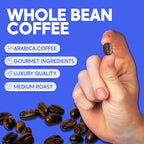 Sarasota Coffee Whole Bean French Vanilla | Medium Roast Gourmet Flavored Coffee Beans | Low Acid, Mold Free, Specialty Grade Bulk Coffee Beans | 5lb (80 oz)