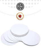 qiqee 70-Packs White Cake Boards Round 10 Inch Circles Rounds Base Food-Grade Cardboard Cake Plate（Thinner But Stronger）