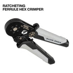 Klein Tools 34061 Ferrule Crimping Tool Set with Ratcheting Hex Crimper Pliers, 1200 Wire Terminals (10-22 AWG), and Soft Carrying Case for Electrical Applications