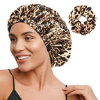YANIBEST Double Layer Satin Bonnet Silk Bonnet Adjustable Hair Bonnet for Sleeping Hair Bonnets for Women Curly Natural Hair
