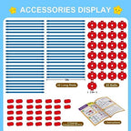 SpringFlower Fort Building Kit for Kids,STEM Construction Toys, Educational Gift for 3 4 5 6 7 8 9 10 11 12 Years Old Boys and Girls,Ultimate Creative Set for Indoor & Outdoors Activity,100 Pcs