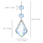 20pcs Crystal Chandelier Prism Pendant, 50mm Suncatchers Hanging Crystals