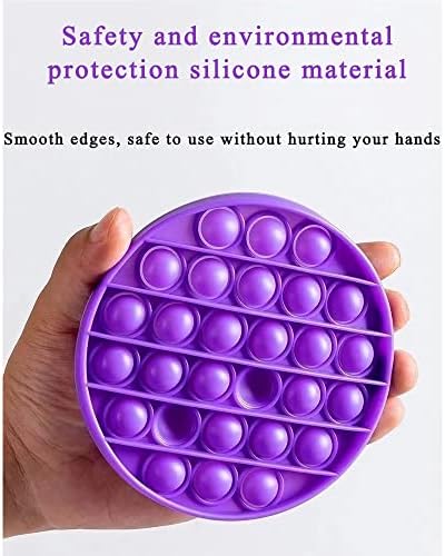 Random 24 Pcs Fidget Toys,Push Pop Fidget Sensory Toys Set,Stress Relief Gifts for Kids & Adults,Pop Bulk & Party Favors Toddler Toys for Easter Gifts,Party Supplies,Classroom Prizes