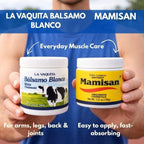 Cosmetic Ointment & La Vaquita Bálsamo Blanco (3.52 oz Each) for Sweating, Fat Burning, Joint Relief, and Muscle Recovery