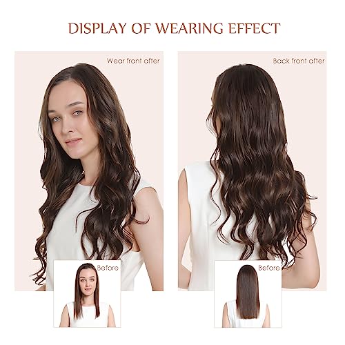 Sisily Clip in Hair Extensions Real Human Hair, 140g 7pcs Human Hair Clip in Hair Extensions Burgundy Red, Hair Extensions Real Human Hair Clip ins 16 Inch Straight Double Weft