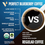 VitaCup Perfect Blueberry Flavored Low Acid Coffee Pods, Organic, Fair Trade, Dark Roast Single Origin from Guatemala, Clean & Pure, Recyclable Single Serve Pods, 32 Ct